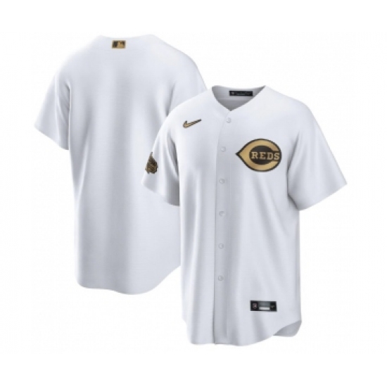 Men's Cincinnati Reds Blank White 2022 All-Star Cool Base Stitched Baseball Jersey - Ujersey