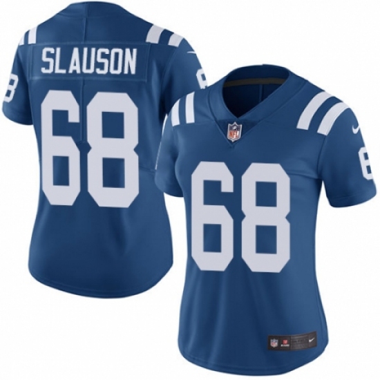 Women's Nike Indianapolis Colts #68 Matt Slauson Game White NFL Jersey - Ujersey