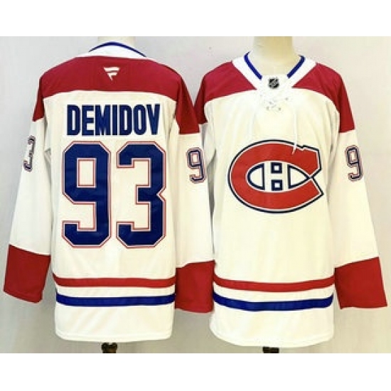 Men's Montreal Canadiens #93 Ivan Demidov White Authentic Jersey - Ujersey