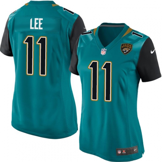 Women's Nike Jacksonville Jaguars #11 Marqise Lee Game Teal Green Team Color NFL Jersey - Ujersey