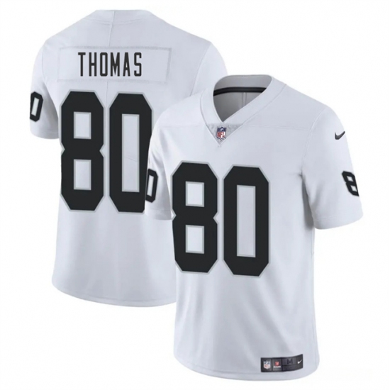 Men's Las Vegas Raiders #80 Ian Thomas White 2025 Vapor Football Stitched Jersey - Ujersey