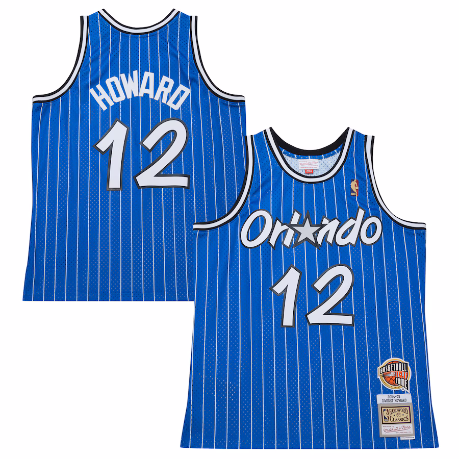 Men's Orlando Magic Dwight Howard Blue 2004/05 Hardwood Classics Hall of Fame Swingman Jersey - Ujersey