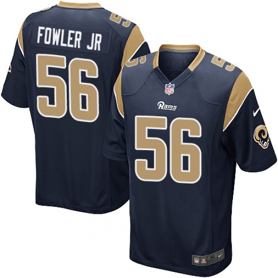 Men's Nike Los Angeles Rams #56 Dante Fowler Jr Game Navy Blue Team Color NFL Jersey - Ujersey