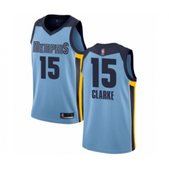 Youth Memphis Grizzlies #15 Brandon Clarke Swingman Light Blue Basketball Jersey Statement Edition - Ujersey