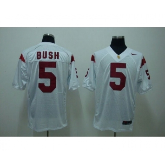 USC Trojans 5 Reggie Bush white Jersey - Ujersey