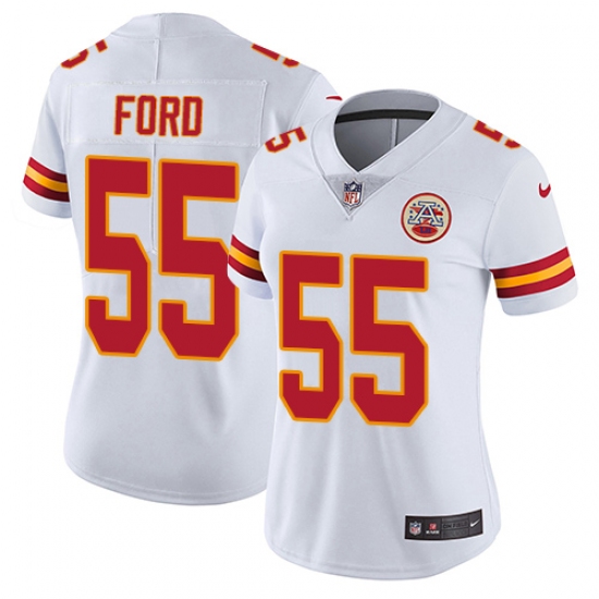 Women's Nike Kansas City Chiefs #55 Dee Ford Elite White NFL Jersey - Ujersey