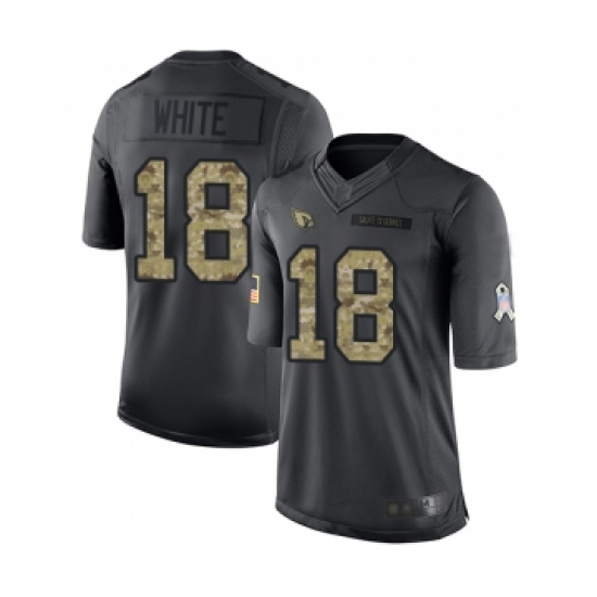 Youth Arizona Cardinals #18 Kevin White Limited Black 2016 Salute to Service Football Jersey - Ujersey