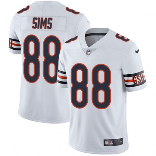 Youth Nike Chicago Bears #88 Dion Sims White Vapor Untouchable Limited Player NFL Jersey - Ujersey