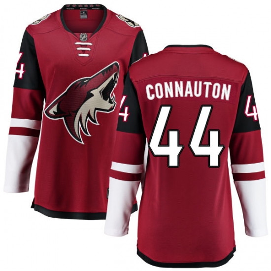 Women's Arizona Coyotes #44 Kevin Connauton Fanatics Branded Burgundy Red Home Breakaway NHL Jersey - Ujersey