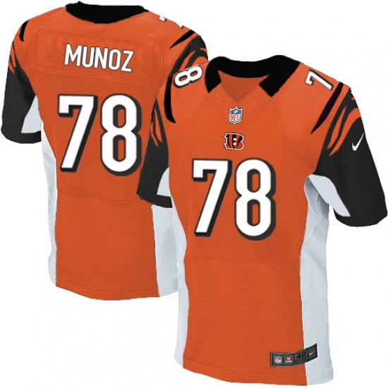 Men's Nike Cincinnati Bengals #78 Anthony Munoz Elite Orange Alternate NFL Jersey - Ujersey