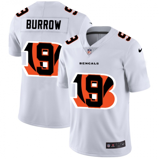 Men's Cincinnati Bengals #9 Joe Burrow White Nike White Shadow Edition Limited Jersey - Ujersey
