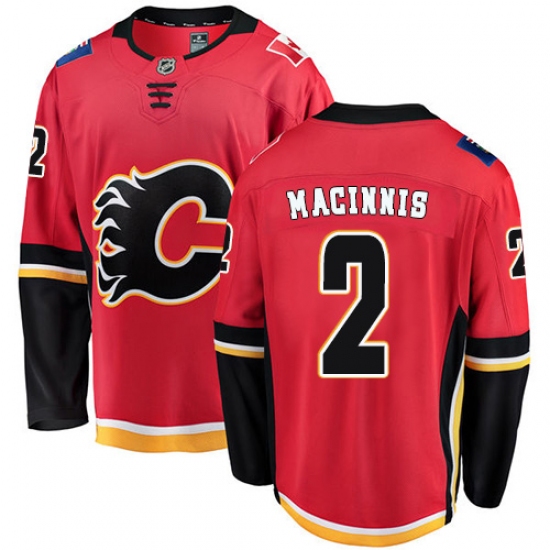 Men's Calgary Flames #2 Al MacInnis Fanatics Branded Red Home Breakaway NHL Jersey - Ujersey
