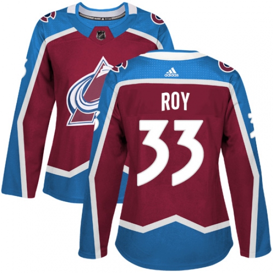 Women's Adidas Colorado Avalanche #33 Patrick Roy Premier Burgundy Red Home NHL Jersey - Ujersey
