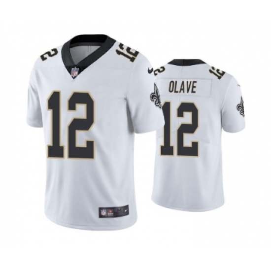 Men's New Orleans Saints #12 Chris Olave White Vapor Limited Stitched Jersey - Ujersey