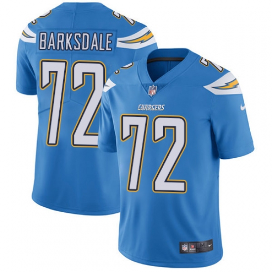 Youth Nike Los Angeles Chargers #72 Joe Barksdale Elite Electric Blue Alternate NFL Jersey - Ujersey