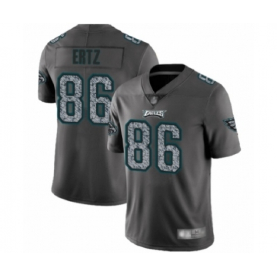 Men's Philadelphia Eagles #86 Zach Ertz Limited Gray Static Fashion Football Jersey - Ujersey