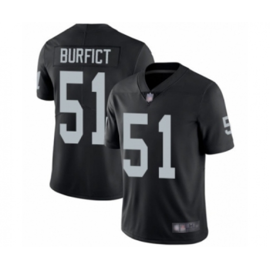 Youth Oakland Raiders #51 Vontaze Burfict Black Team Color Vapor Untouchable Limited Player Football Jersey