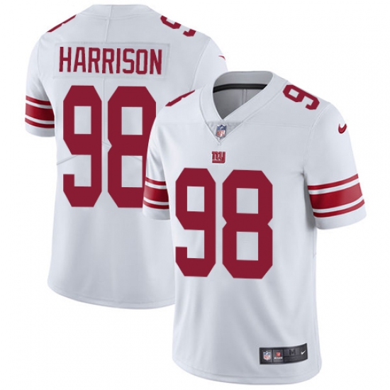 Youth Nike New York Giants #98 Damon Harrison White Vapor Untouchable Limited Player NFL Jersey - Ujersey