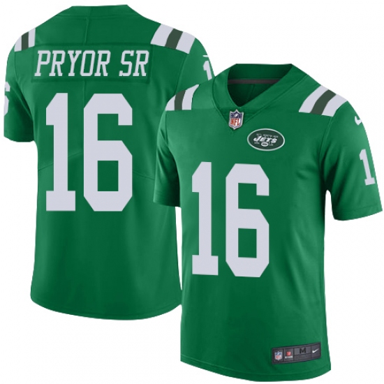Youth Nike New York Jets #16 Terrelle Pryor Sr. Limited Green Rush Vapor Untouchable NFL Jersey - Ujersey