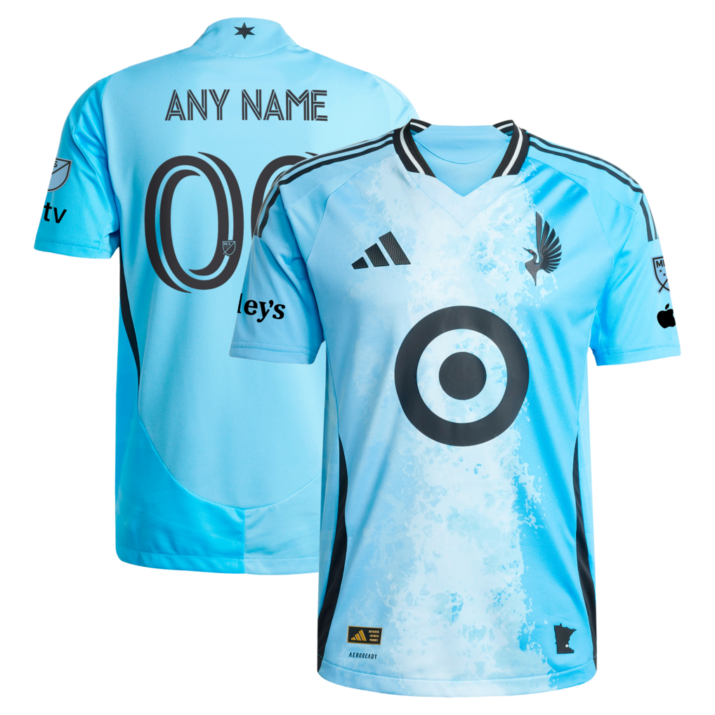 Men's Minnesota United FC adidas Blue 2025 CONVERGENCE On-Field Authentic Patch Custom Jersey - Ujersey