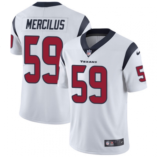 Men's Nike Houston Texans #59 Whitney Mercilus Limited White Vapor Untouchable NFL Jersey - Ujersey