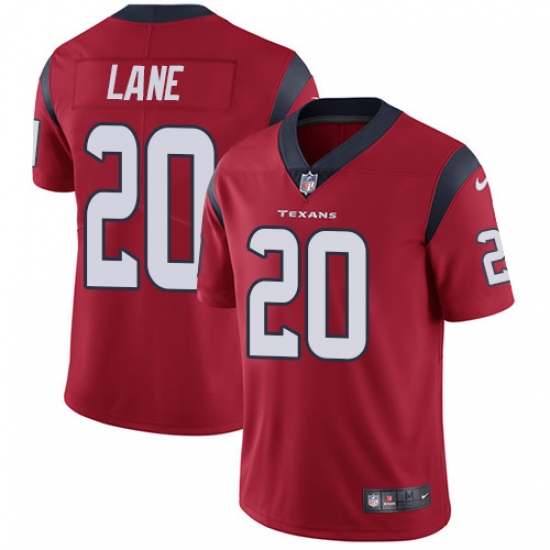Men's Nike Houston Texans #20 Jeremy Lane Red Alternate Vapor Untouchable Limited Player NFL Jersey - Ujersey