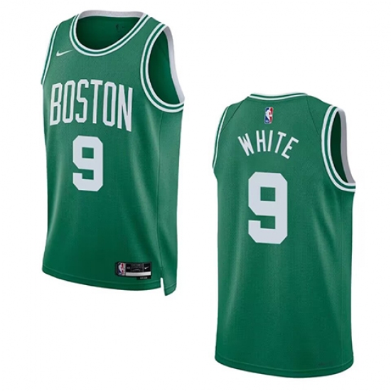 Men's Boston Celtics #9 Derick White Green 2023 Draft Icon Edition Stitched Basketball Jersey - Ujersey