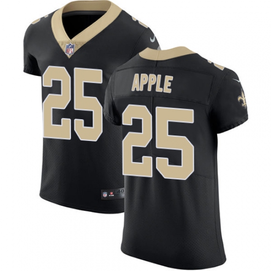 Men's Nike New Orleans Saints #25 Eli Apple Black Team Color Vapor Untouchable Elite Player NFL Jersey - Ujersey