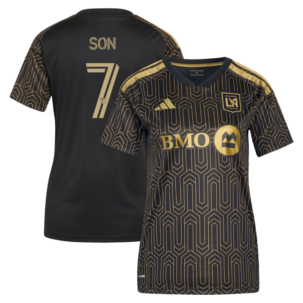 Women's LAFC Son Heung-Min adidas Black 2026 Primary Kit Replica Jersey - Ujersey