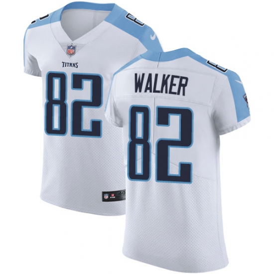Men's Nike Tennessee Titans #82 Delanie Walker White Vapor Untouchable Elite Player NFL Jersey - Ujersey
