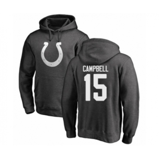 Football Indianapolis Colts #15 Parris Campbell Ash One Color Pullover Hoodie - Ujersey