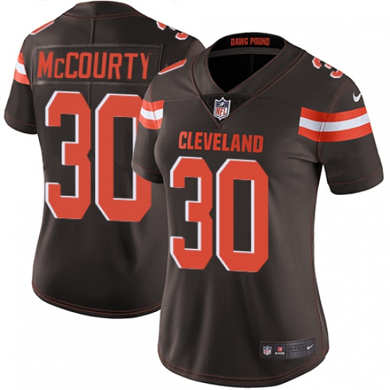 Women's Nike Cleveland Browns #30 Jason McCourty Brown Team Color Vapor Untouchable Limited Player NFL Jersey - Ujersey