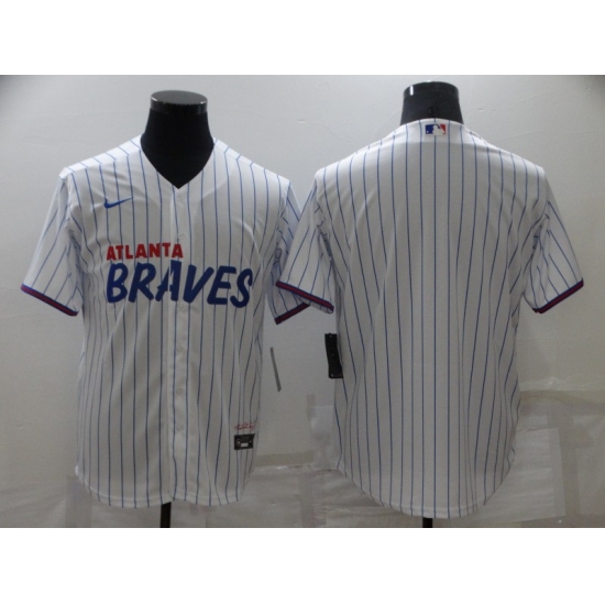 Men's Nike Atlanta Braves Blank White City Player Jersey - Ujersey