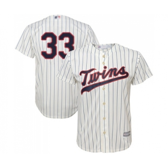 Youth Minnesota Twins #33 Martin Perez Replica Cream Alternate Cool Base Baseball Jersey - Ujersey