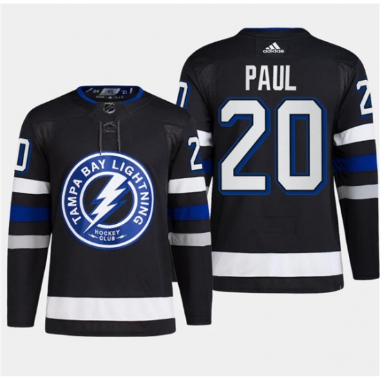 Men's Tampa Bay Lightning #20 Nicholas Paul Black 2024 Stadium Series Stitched Jersey - Ujersey