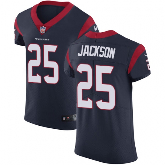 Men's Nike Houston Texans #25 Kareem Jackson Navy Blue Team Color Vapor Untouchable Elite Player NFL Jersey - Ujersey