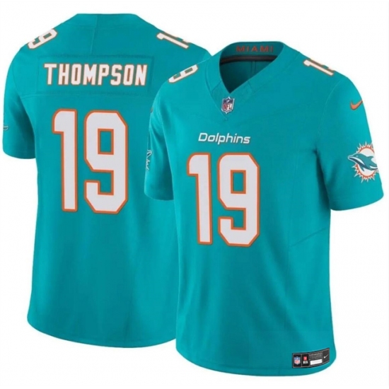 Men's Miami Dolphins #19 Skylar Thompson Aqua 2024 F.U.S.E Vapor Limited Football Stitched Jersey - Ujersey