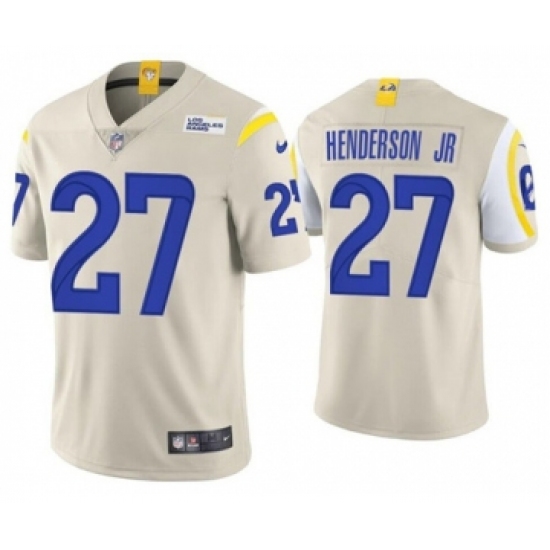 Men's Los Angeles Rams #27 Darrell Henderson Jr. Cream Vapor Untouchable Stitched Football Jersey - Ujersey