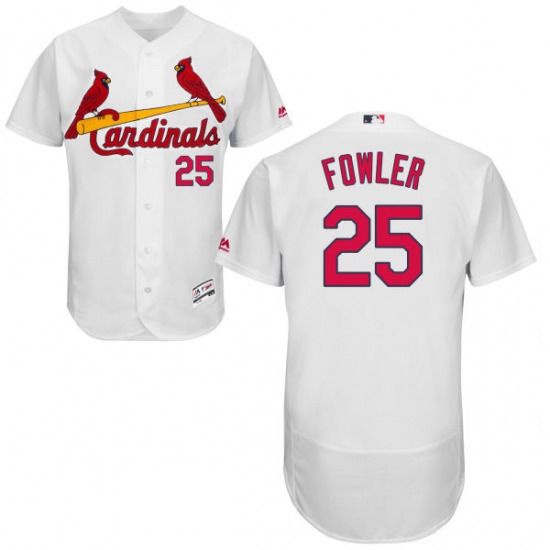 Men's Majestic St. Louis Cardinals #25 Dexter Fowler White Flexbase Authentic Collection MLB Jersey - Ujersey