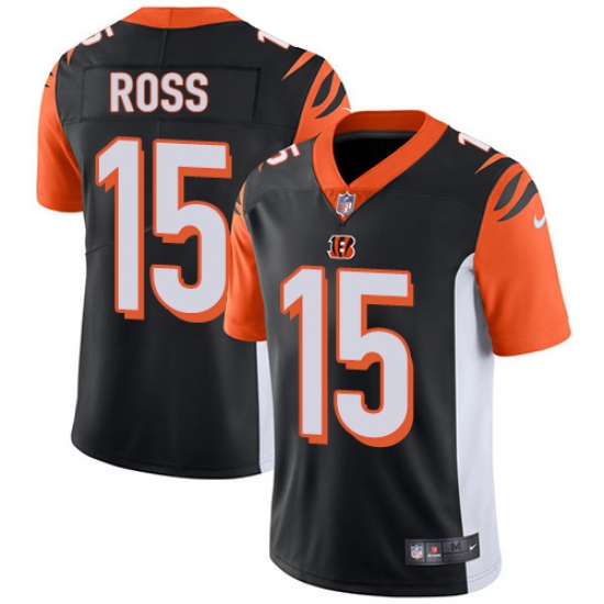 Youth Nike Cincinnati Bengals #15 John Ross Vapor Untouchable Limited Black Team Color NFL Jersey