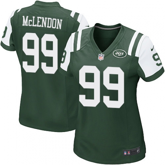 Women's Nike New York Jets #99 Steve McLendon Game Green Team Color NFL Jersey - Ujersey