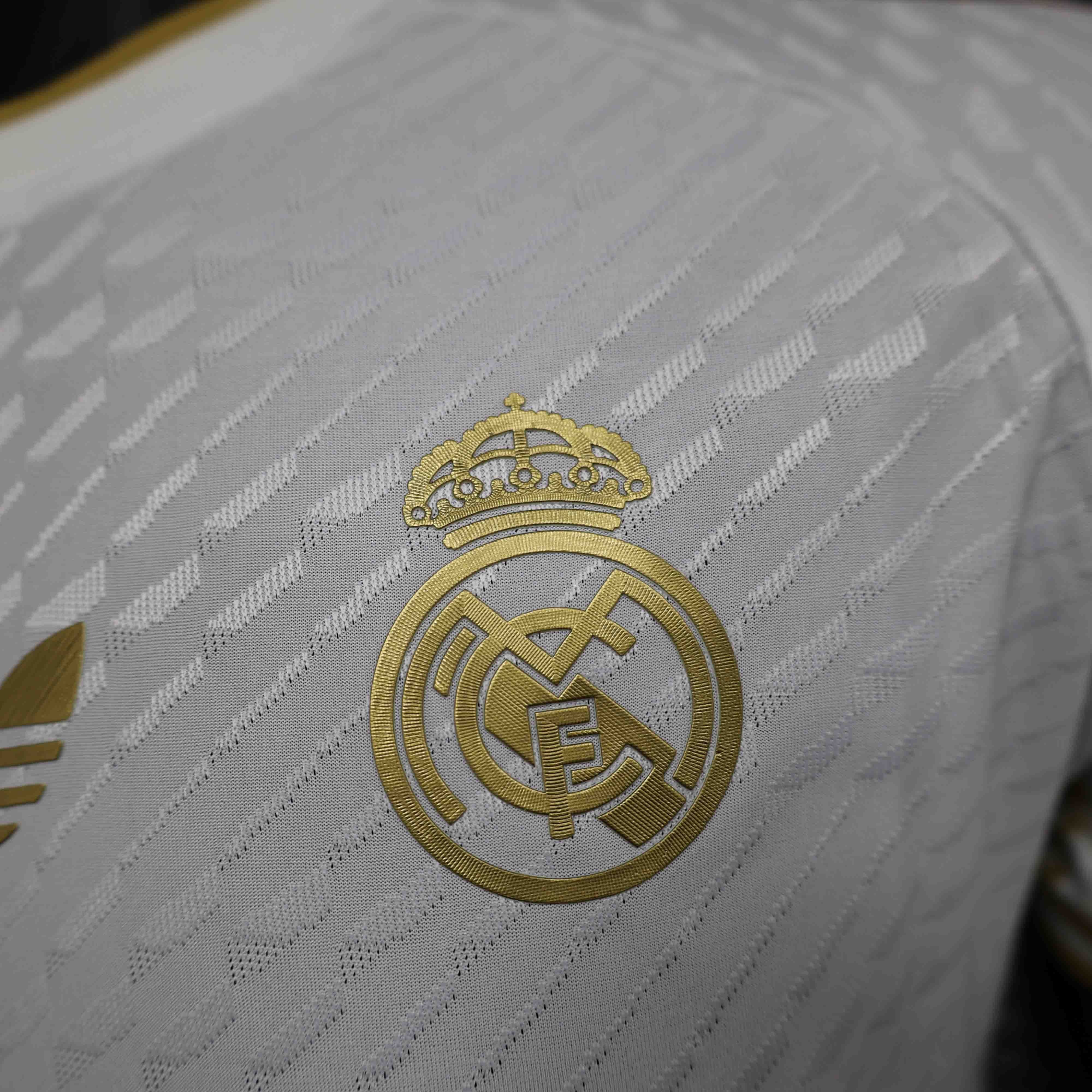 Real Madrid Soccer Jersey Golden Dragon White Special Edition Shirt 2024/25