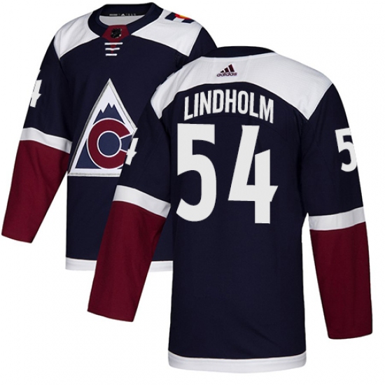 Youth Adidas Colorado Avalanche #54 Anton Lindholm Authentic Navy Blue Alternate NHL Jersey - Ujersey