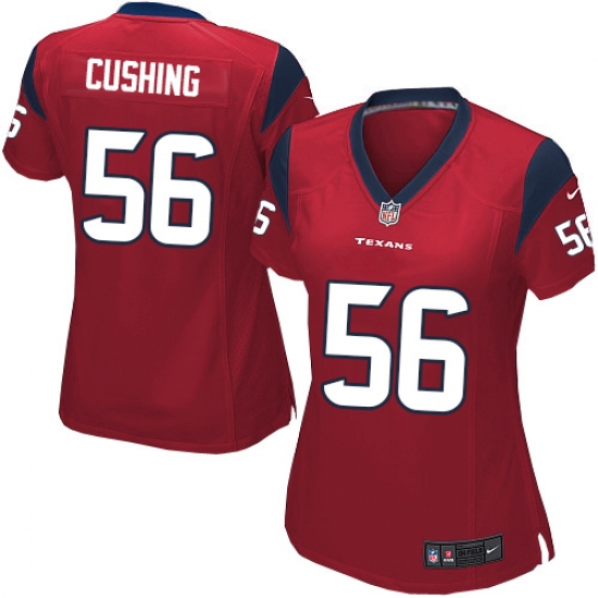 Women's Nike Houston Texans #56 Brian Cushing Game Red Alternate NFL Jersey - Ujersey