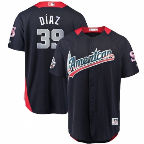 Youth Majestic Seattle Mariners #39 Edwin Diaz Game Navy Blue American League 2018 MLB All-Star MLB Jersey - Ujersey