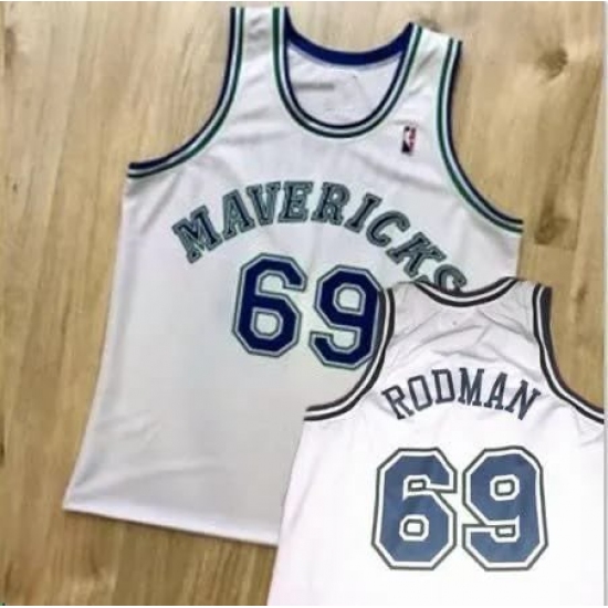 Men's Dallas Mavericks #69 Rodman White Finals Association Edition Stitched Basketball Jersey - Ujersey