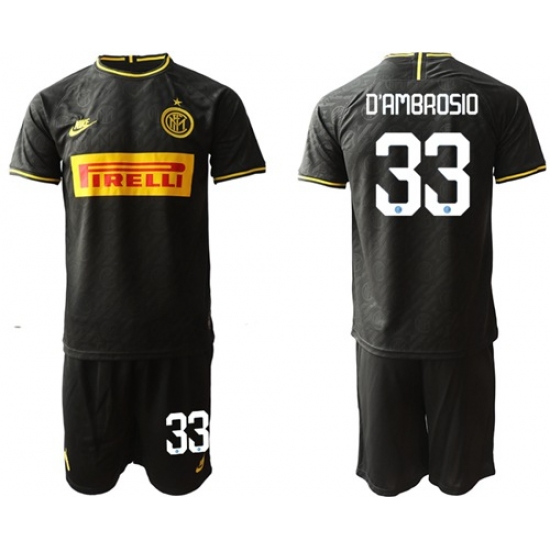 Inter Milan #33 D'Ambrosio Third Soccer Club Jersey