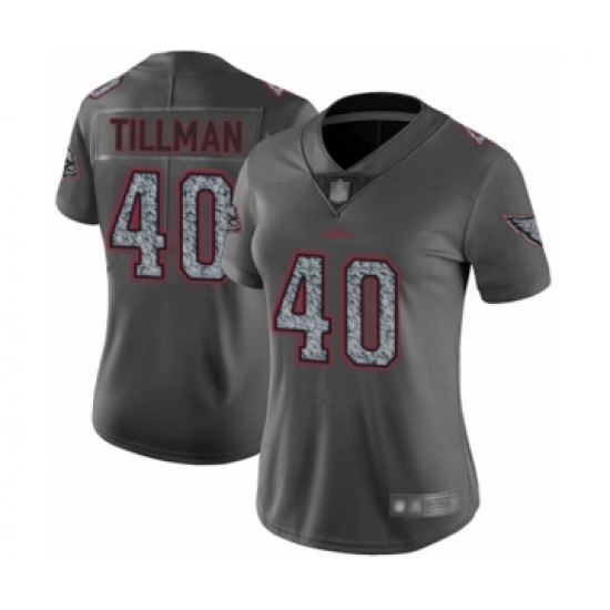 Women's Arizona Cardinals #40 Pat Tillman Limited Gray Static Fashion Football Jersey - Ujersey