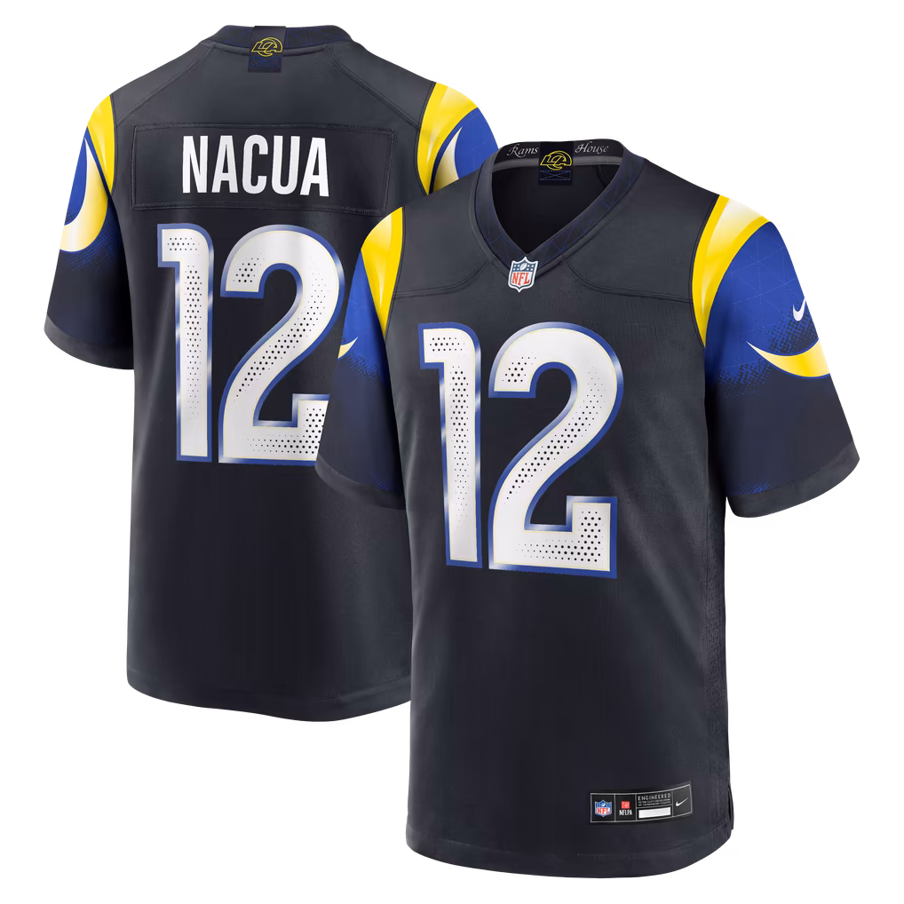 Men's Los Angeles Rams Puka Nacua Nike Dark Blue Rivalries Collection Game Jersey - Ujersey