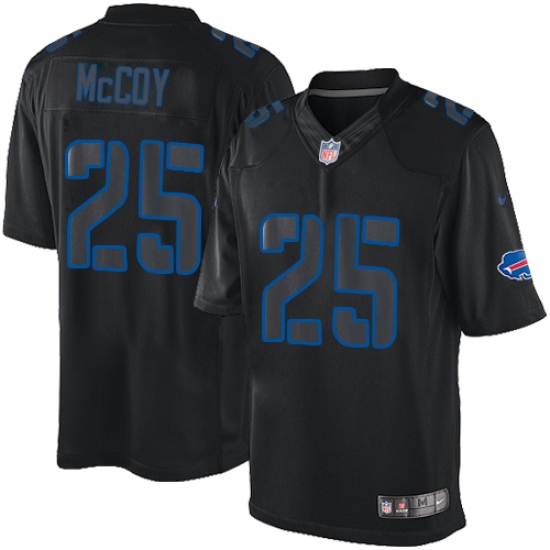 Men's Nike Buffalo Bills #25 LeSean McCoy Limited Black Impact NFL Jersey - Ujersey